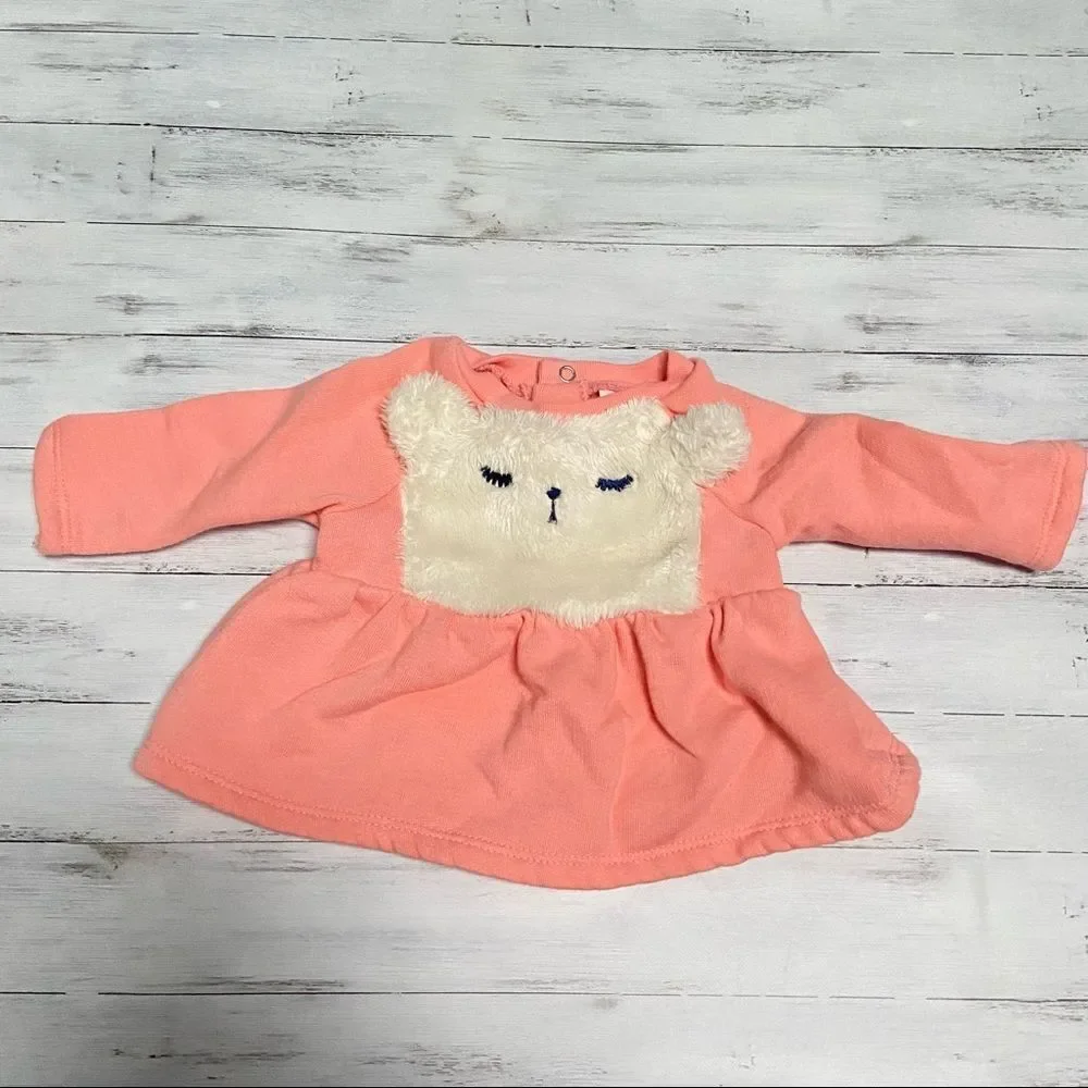 🍭6/$30 Cat & Jack Polar Bear Peplum Sweatshirt - Newborn